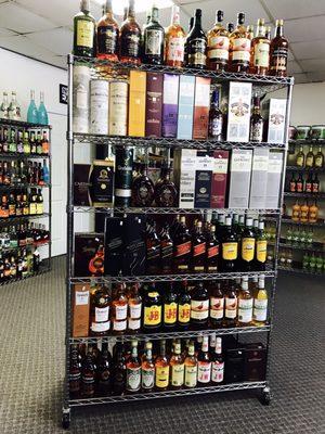 Full selection of liquors...