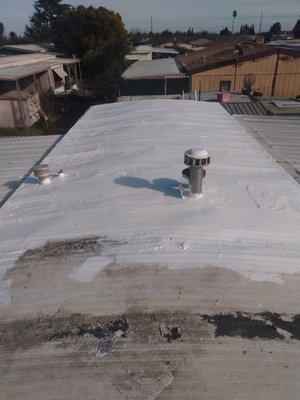 Mobile home coating