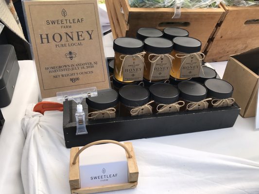 Local honey from Sweetleaf farm