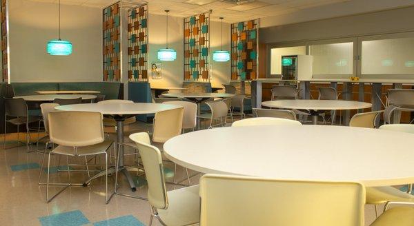 Mixx Lounge, stylish break room and casual hangout