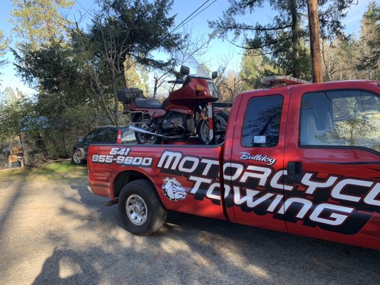 Motorcycle towing