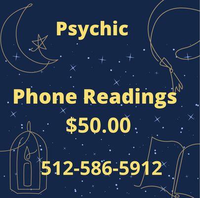 Due to vivid-19. Phone Readings only