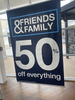 50% off everything right now.