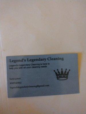 Legend's Legendary Cleaning