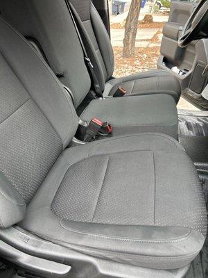 Interior seat cleaning