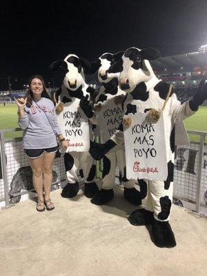 I got a free Chick-fil-A breakfast coupon when leaving the game! A W for S.A.F.C is a W for me!