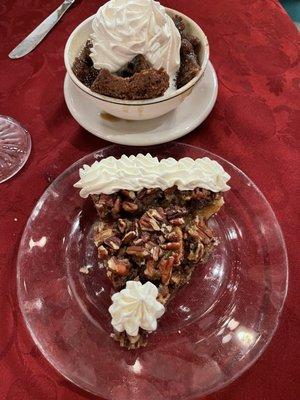 Pecan Pie & Bread Pudding