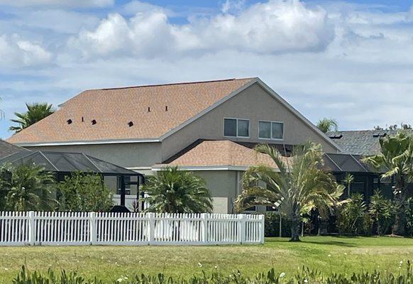 Back view of house