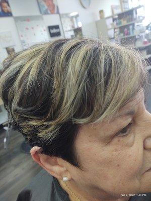 Cut and highlight by Virginia