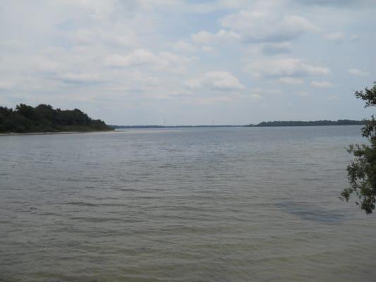 Robbie Hughes, Broker Associate with Counts Real Estate in Panama City, FL. View Of the Bay from the backyard.