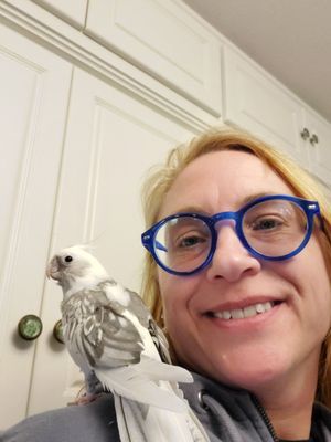 Our owner and bird lover Darlene!