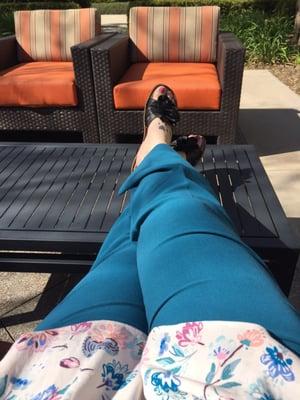 Ahhhh. Relaxing. In my cool pants.