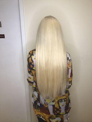 After color and extensions, thick and long