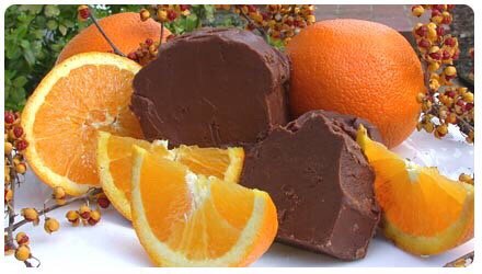 Orange Chocolate fudge! Great citrus flavor with a smooth, rich chocolaty taste.