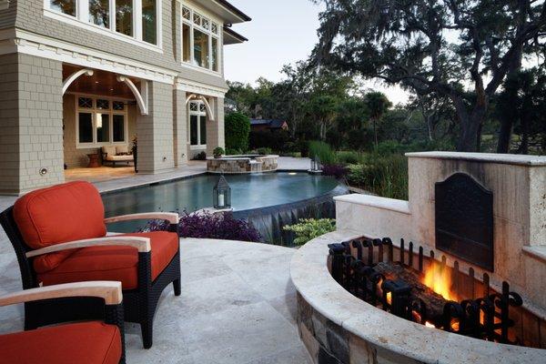 Travertine Pool Deck