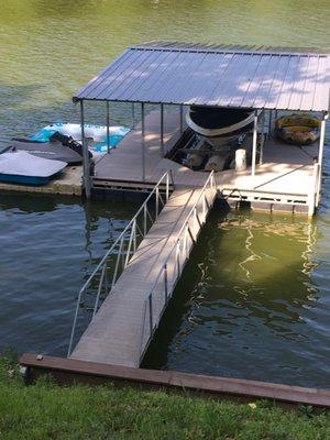 Roof Dock - Morse Reservoir, Noblesville, Indiana