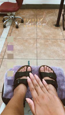 My mani & pedi