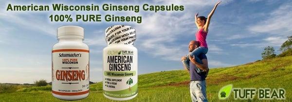 American Wisconsin Ginseng Capsules Banner