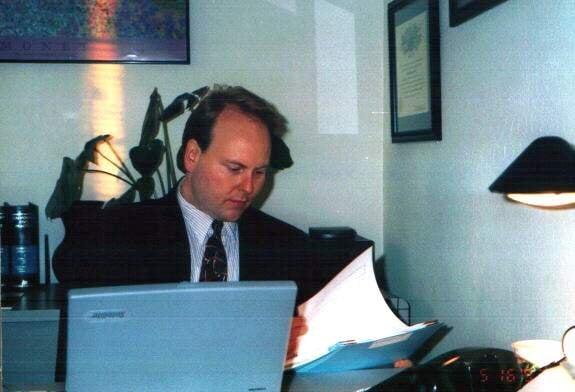 I've been practicing law in the greater Sacramento area for 20 years.  This photo is from 1997 when my office was new.