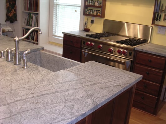 Soaptone Countertop with Draingrooves