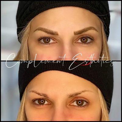 Microblading Before and After.