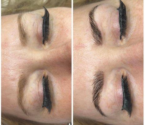 Brow Lamination & TInt