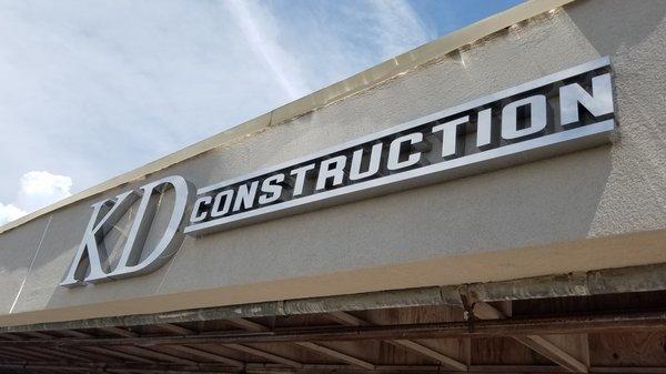 Stainless steel channel letters sand logos