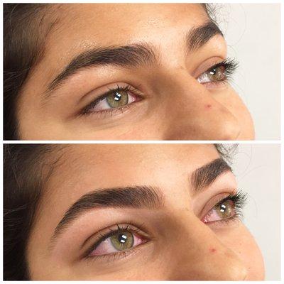 Before and After Brow Shaping by Shaila at Brows by Shaila