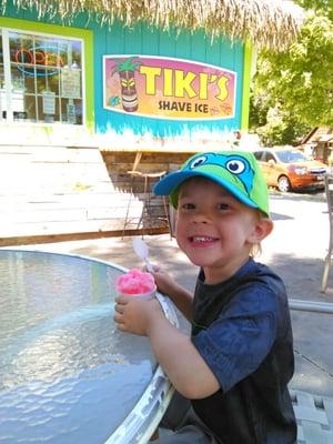 A year later, he still loves this place. Cotton candy keiki.