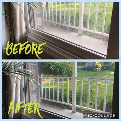 Before and after of client windows