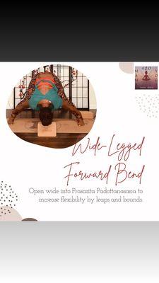 Weekly Pose Post
 Wide Legged Forward Bend/Fold week