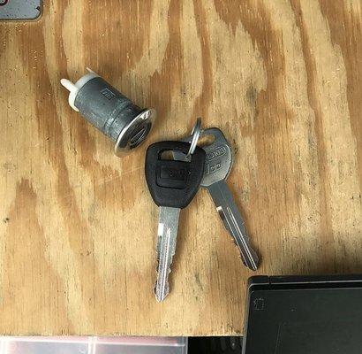 Keys made for a 2005 Honda Civic.