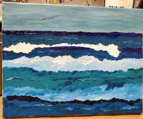 My Van Gogh ocean painting