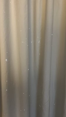 Holes in curtains