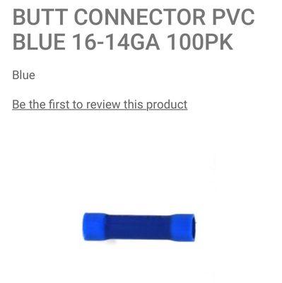 FYI this is what a butt connector looks like!