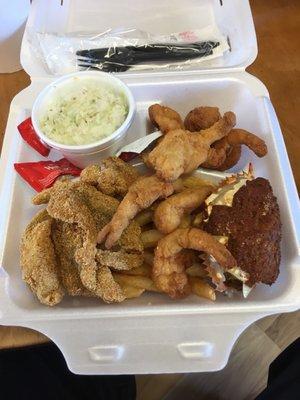 Seafood platter $10.95