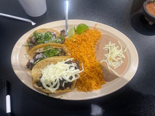 Tres Taco Platter