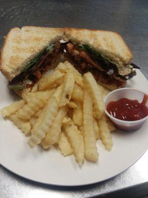 Mile High Blt with Crinkle Cut Fries 
Daily Menu Item