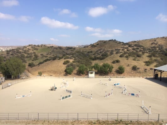 The jumping arena