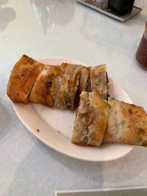 Scallion Onion Pancake Wrapped with Beef