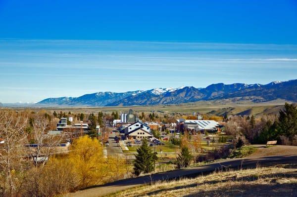 View of Big Storm Interactive Marketing and Web Design office with Bridger Mountains in background