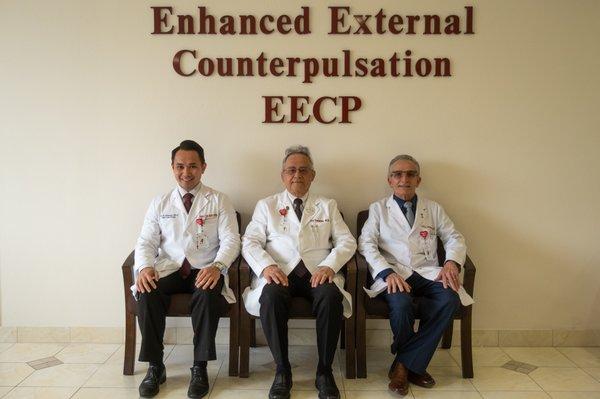 Ace Alvarez, N.P., Joe Caceres, M.D., and Jose-Luis Jimenez, A.C.