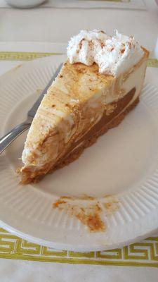 Pumpkin cheesecake, my favorite.