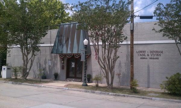 The corner of First Street and Erlanger Street in Olde Town Slidell.