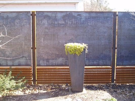 Cor-Ten Steel Fence