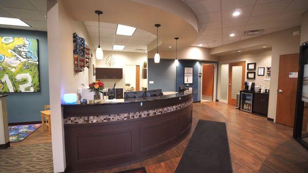 Reception center at Milwaukee Dentist Cigno Family Dental