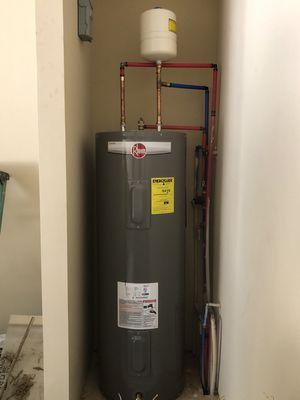 Replaced 50 gallon electric water heater.