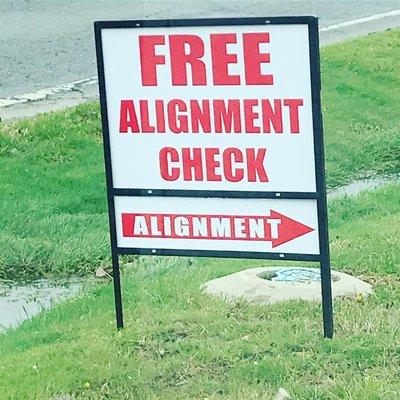 Come get your free alignment check