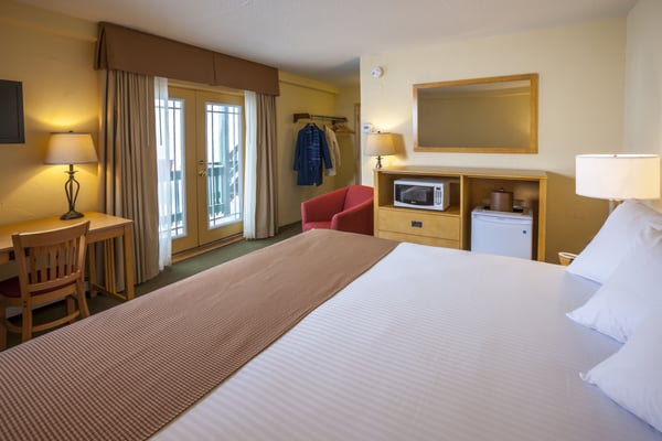 All our rooms have microwaves, fridges, hair dryer, TV, free wifi and views of Bromley Mountain or the West River Valley.