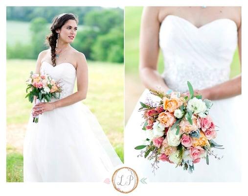 Real wedding photo of Sophia on her wedding day at Rixey Manor by Lieb Photographic